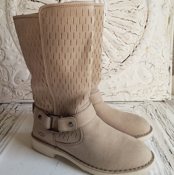 UGG Shoes - Ugg Tall Perforated boots with Buckle